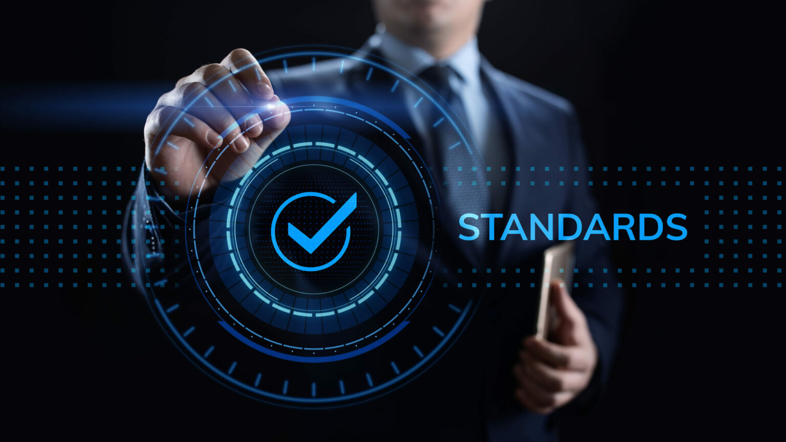 Standards quality Assurance control standardisation and certification concept.