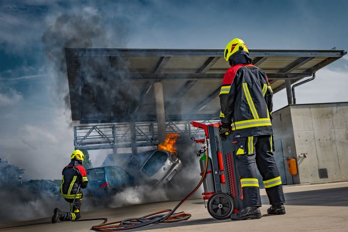The RFC POLY extinguishing systems from Rosenbauer have been optimised for improved ergonomics and functionality - fitted with CAFS technology.