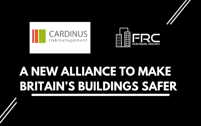 Cardinus Risk Management have formed an alliance with UK’s top façade risk advisors FR Consultants to offer a solution to the UK’s façade combustibility.