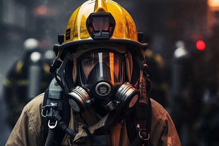 breathing apparatus firefighting equipment