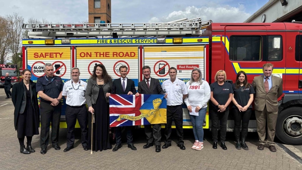 UK fire and rescue services send largest convoy to aid Ukrainian firefighters