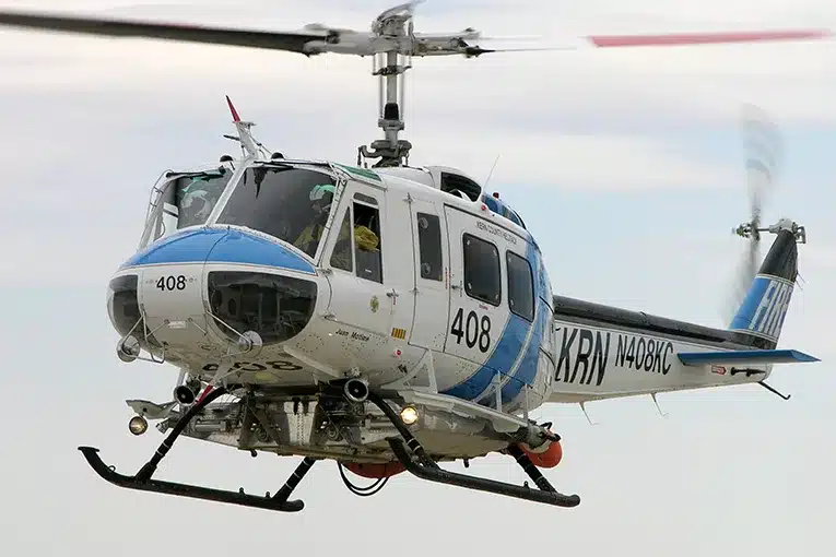 image of a Bell 205 helicopter