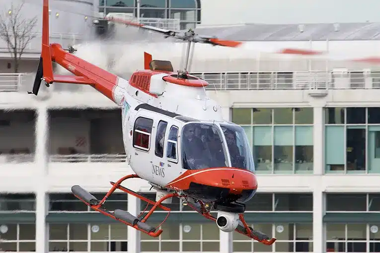 image of a Bell 206 helicopter