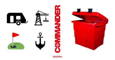 New this year, the Commander Safety Box from Check Fire Group offers a very practical solution for the protection and storage of fire safety equipment.