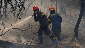 Greece wildfires firefighters