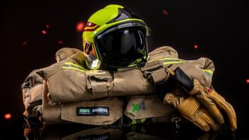 MSA Bristol X4 Fire Protect Clothing and MSA Gallet F1XF Helmet