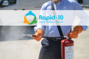 CheckFire have introduced Rapid-10, a new portable sanitising solution with antimicrobial properties for protection of hard surfaces.