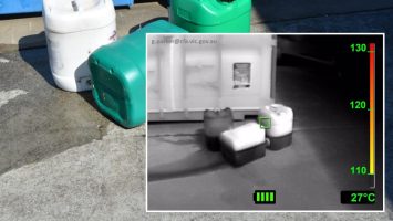 Thermal Imaging Camera and Image in action
