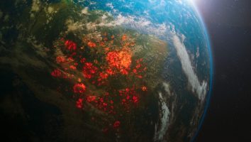 fire from space aerial sattelite wildfire