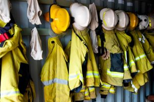 Firefighter,Jackets,And,Helmets