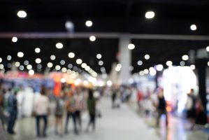 Blurred,Images,Of,Trade,Fairs,In,The,Big,Hall.,Image