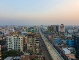 Dhaka,,Bangladesh-11.24.2020:,Top,View,Metro,Rail,Under,Construction,In,Mirpur,