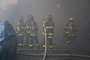 Bronx,,New,York,Usa,March,22,,2021,Nyc,Firefighters,Battled
