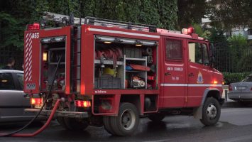 Thessaloniki,,Greece,-,12,June,2017:,Greek,Fire,Service,Tracks