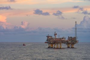 Off-shore,Oil,Rig,In,Mexican,Gulf
