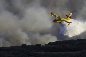 An out-of-control wildfire is raging in Spain’s southern region of Andalusia, forcing more than 3,100 people to evacuate, authorities said Sunday.